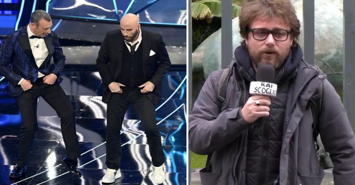 La Rai denuncia Striscia la Notizia per il servizio su John Travolta a Sanremo