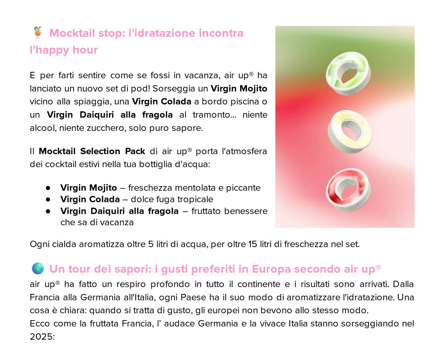 Sole e Avventura: air up ti porta lontano!