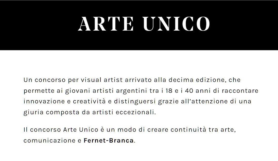 Arte Unico: il concorso argentino per visual artist che racconta il mondo Fernet-Branca