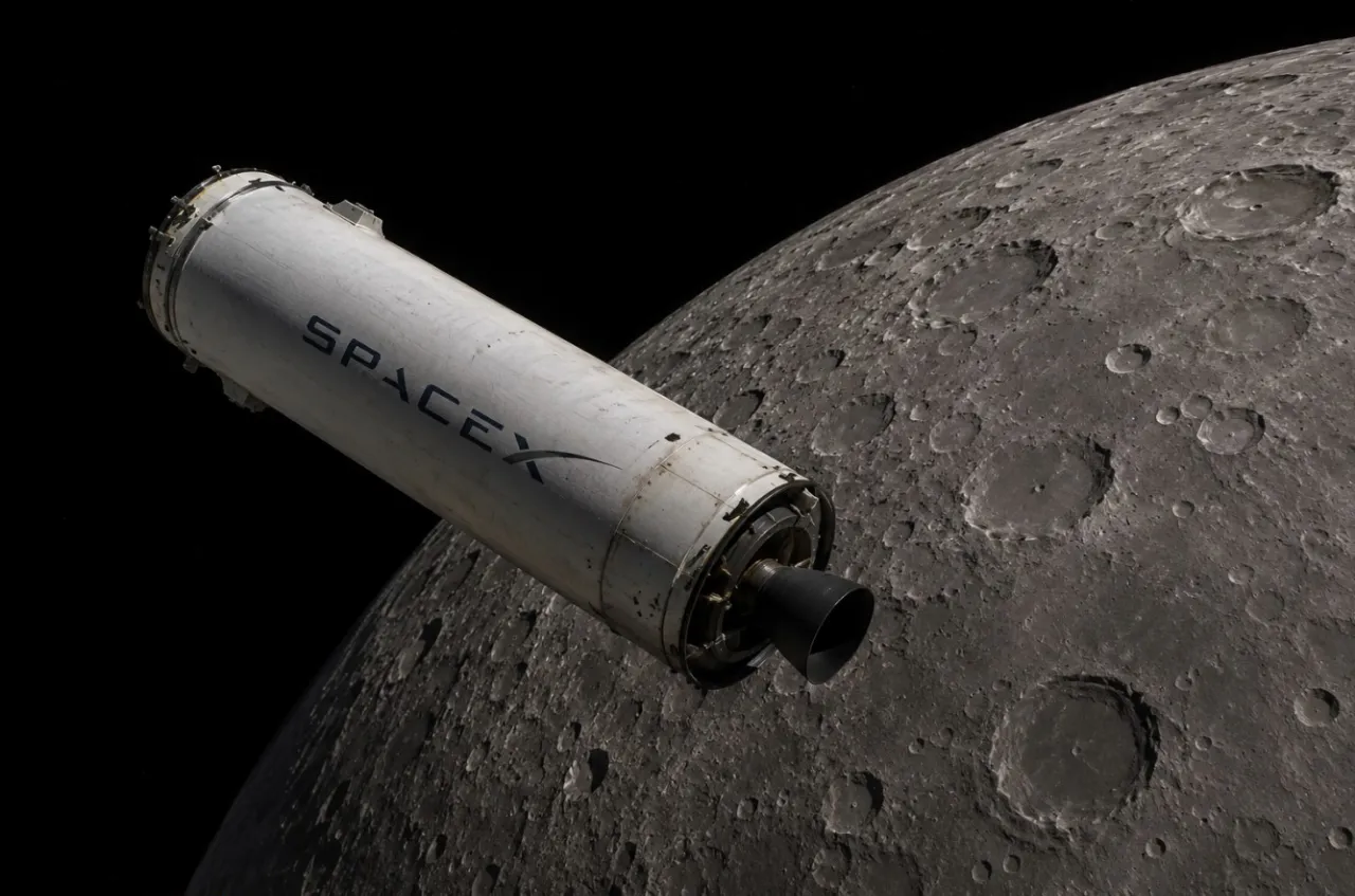 Falcon 9 verso la Luna, lo stadio di SpaceX colpirà vicino al cratere Einstein