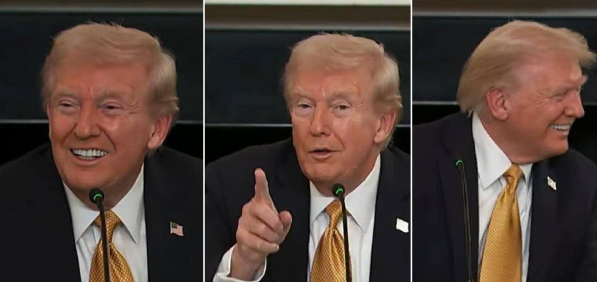 Trump trasforma la conferenza stampa in uno show: Tu zitto, sei senza speranza Trump trasforma la conferenza stampa in uno show: Tu zitto, sei senza speranza
