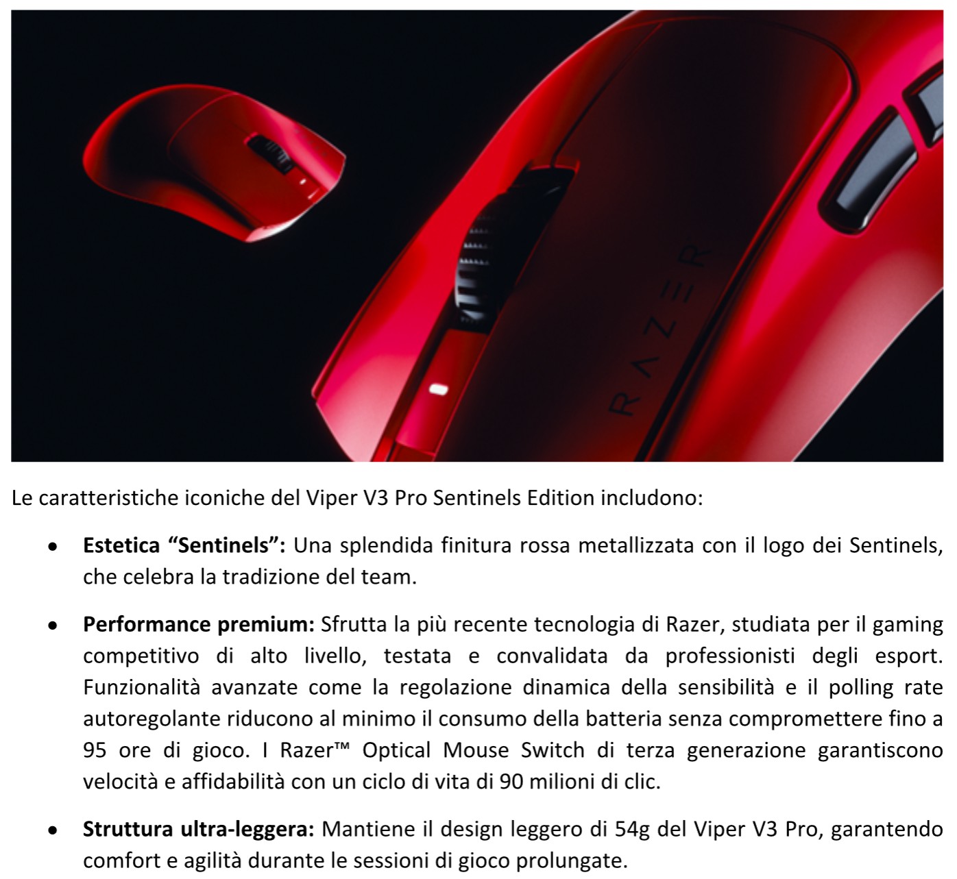 razer viper RAZER VIPER V3 PRO SENTINELS EDITION: UN TRIBUTO ALL’ECCELLENZA NEGLI ESPORT
