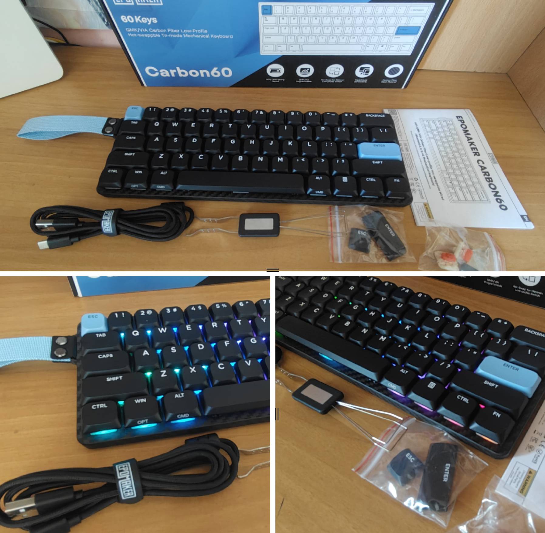 recensione epomaker Recensione Epomaker Carbon 60