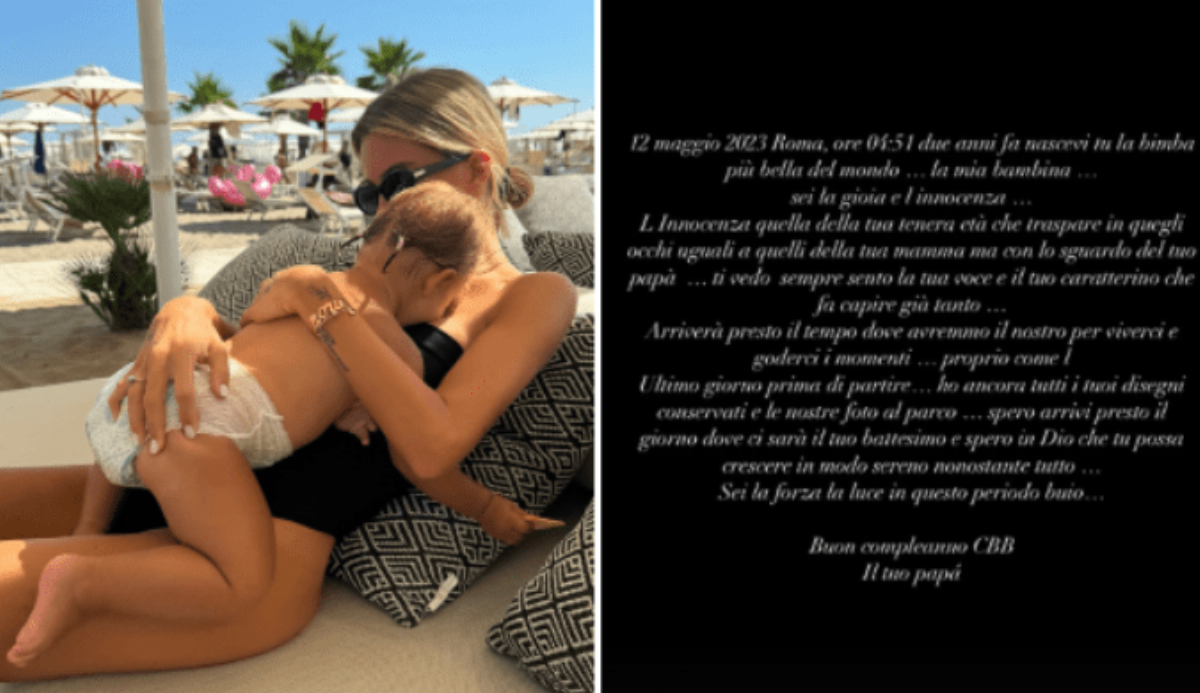 Sophie Codegoni festeggia i 2 anni della figlia Celine: torta fatta in casa e dedica commovente di Alessandro Basciano