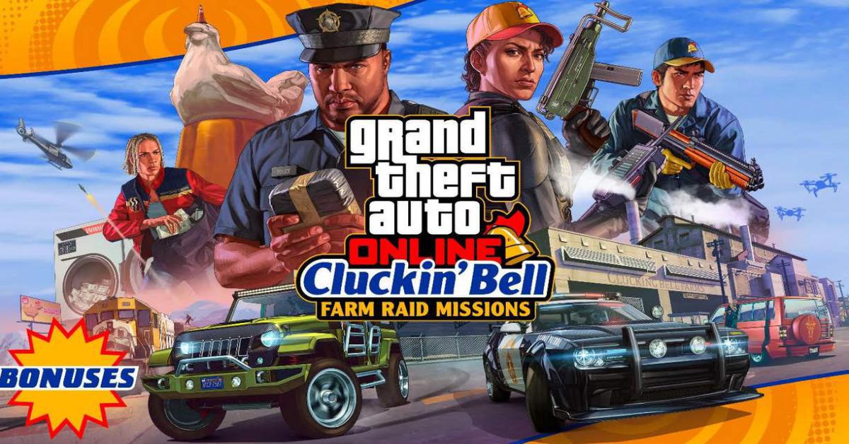 GTA Online: Double Rewards on Cluckin’ Bell Farm Raid and Drag Races