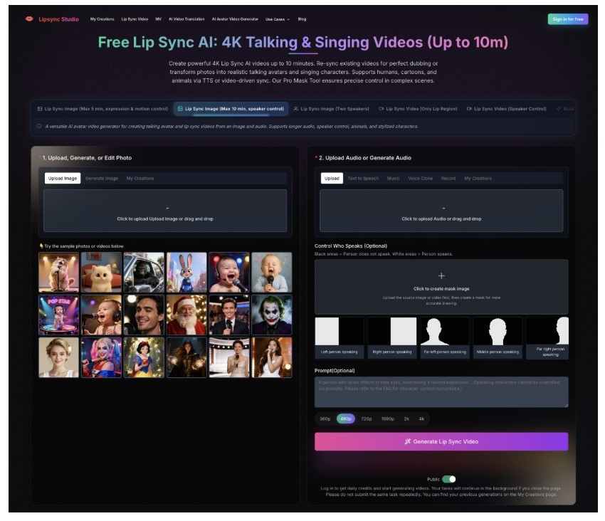 Come aggiornare un promo TV con Lip sync ai
