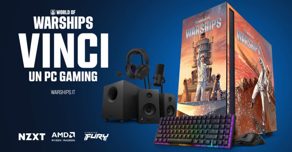 Salpate con World of Warships e vincete un PC gaming unico!