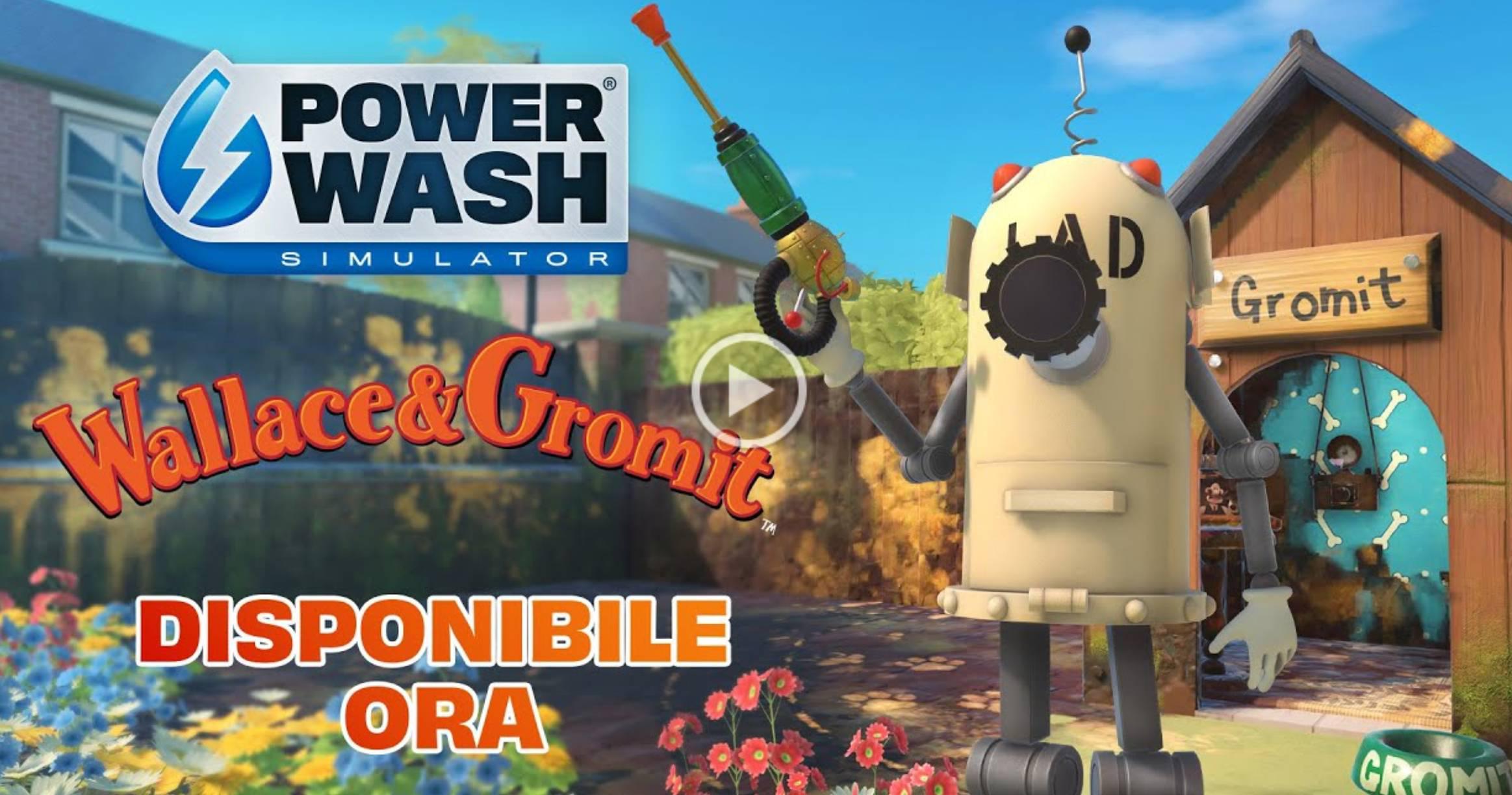 PowerWash Simulator: Pacchetto Wallace & Gromit Disponibile