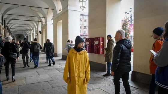 Greta Thunberg : Felice di essere qui, Torino è una città stupenda Greta Thunberg : Felice di essere qui, Torino è una città stupenda