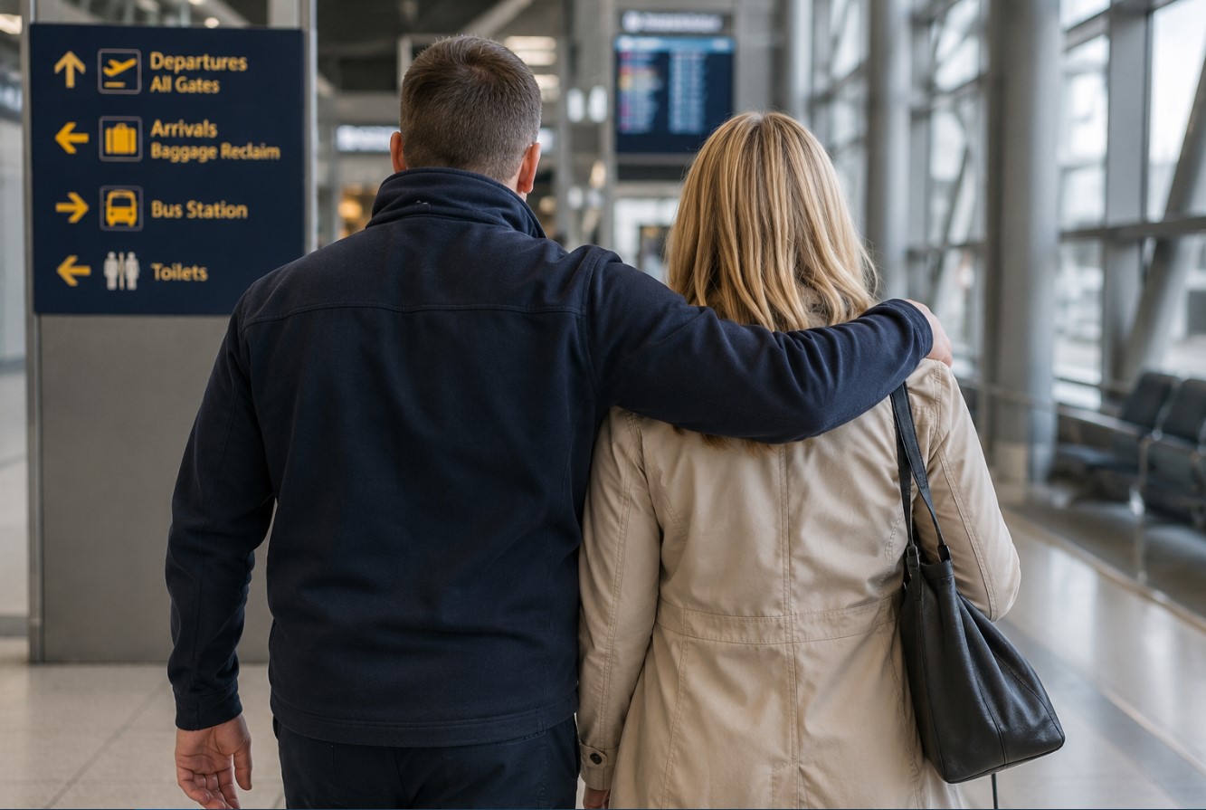 Aeroporto di Manchester, due migliori amici scoprono di essere fratello e sorella