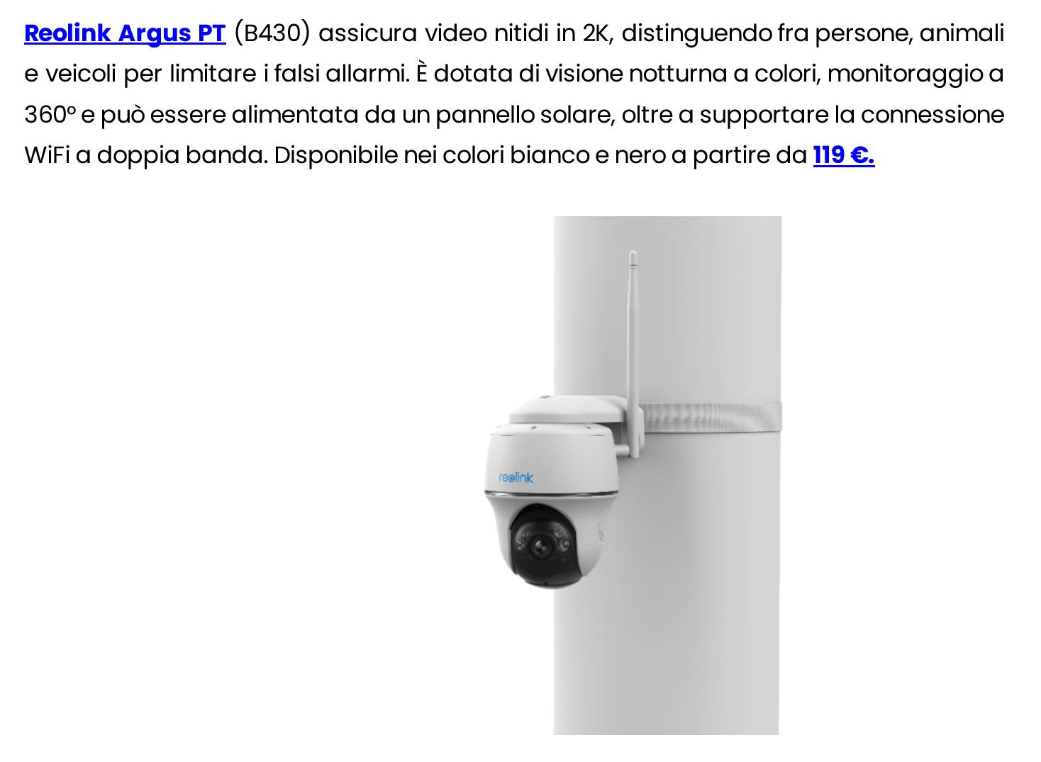 Reolink si espande nel mercato italiano