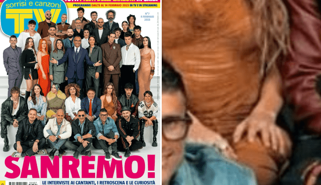 Sanremo 2025: la foto dei cantanti e il mistero delle dita 