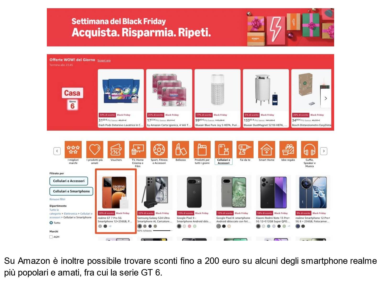 Realme GT 7 Pro: numero uno su Amazon in poche ore