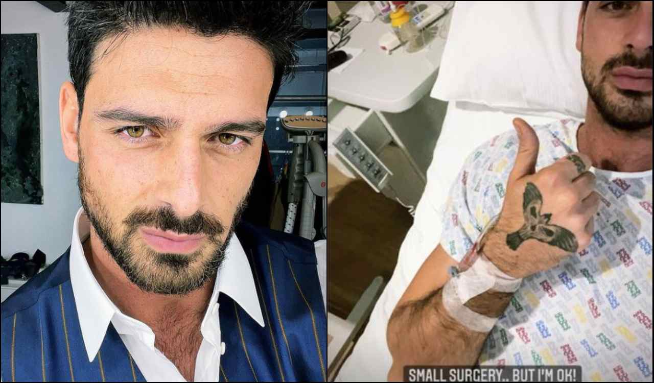 Michele Morrone in ospedale