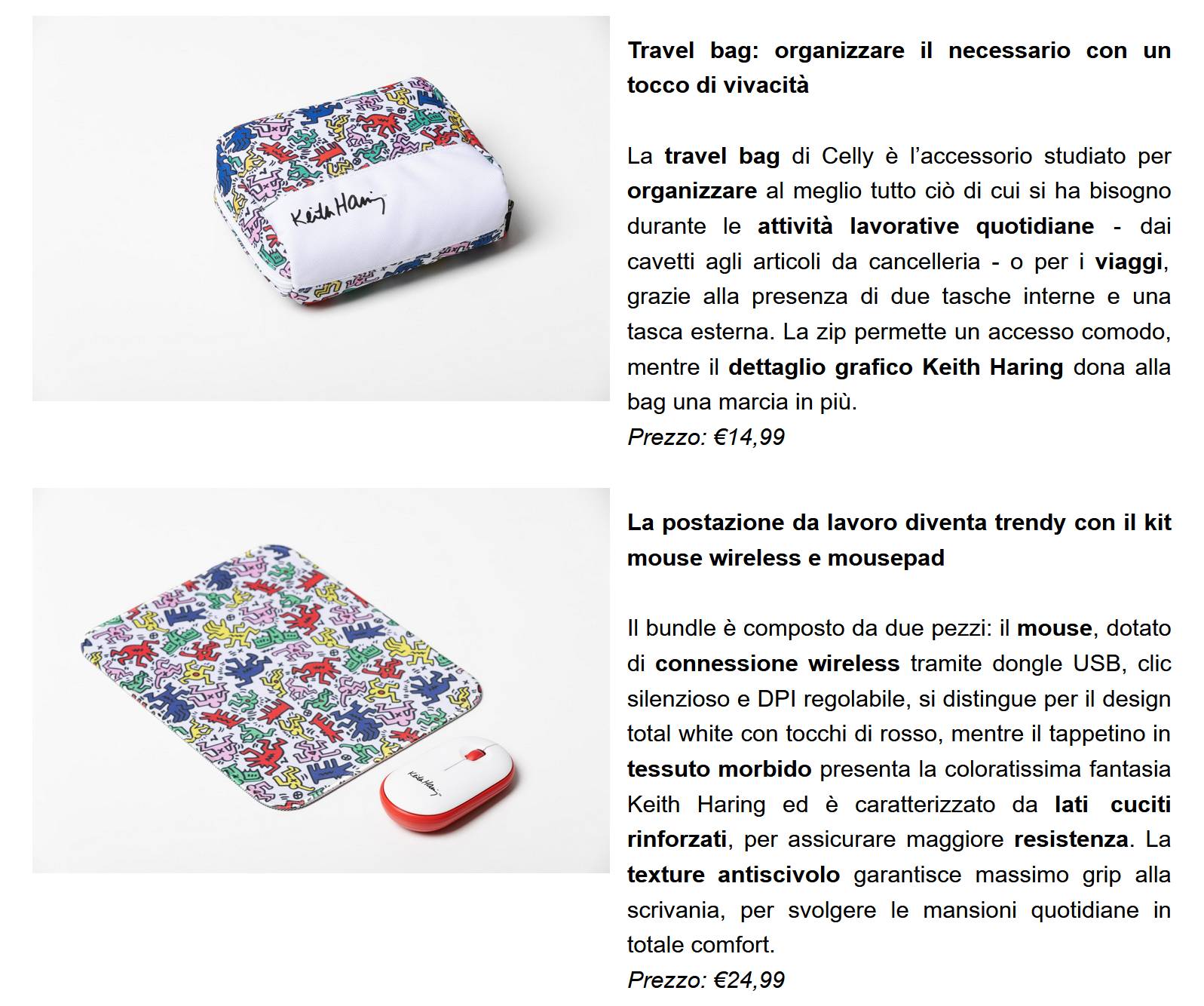 celly svela Celly svela la collezione Keith Haring