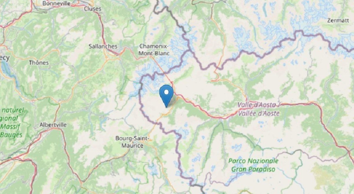 Terremoto di magnitudo 3.4 con epicentro a La Thuile in Valle d