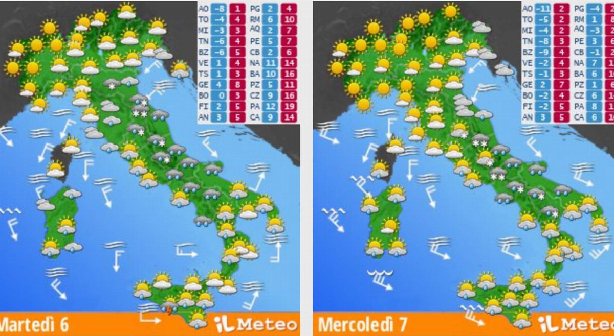 Meteo Epifania 2026: ciclone artico travolge l Meteo Epifania 2026: ciclone artico travolge l