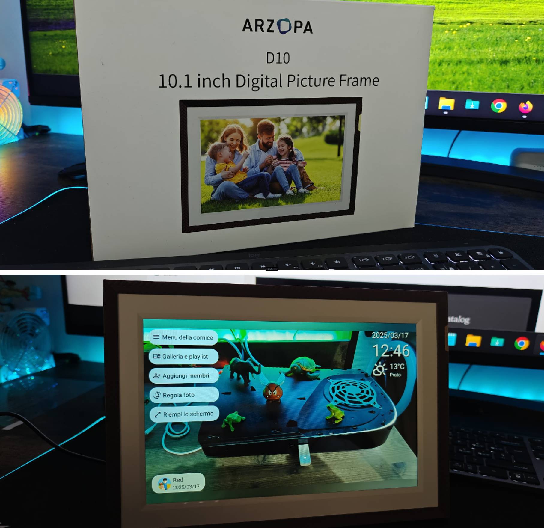 recensione arzopa Recensione Arzopa D10 Digital Photo Frame