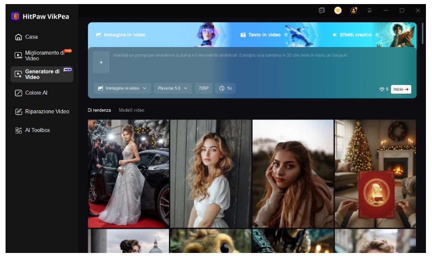 HitPaw VikPea: Soluzione Ottimale per Migliorare Qualità Video AI e Generare Video AI