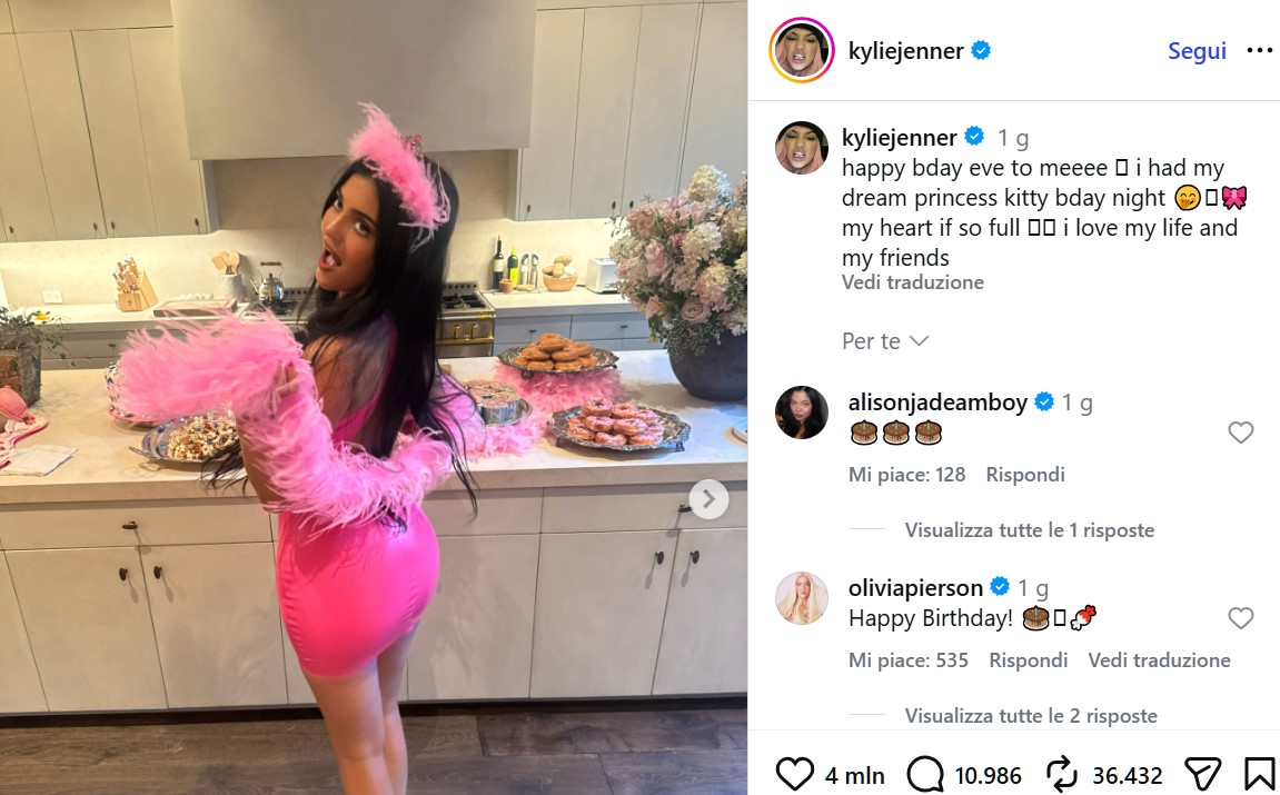 Kylie Jenner compie 29 anni, per il compleanno tornano gli scatti più audaci dell