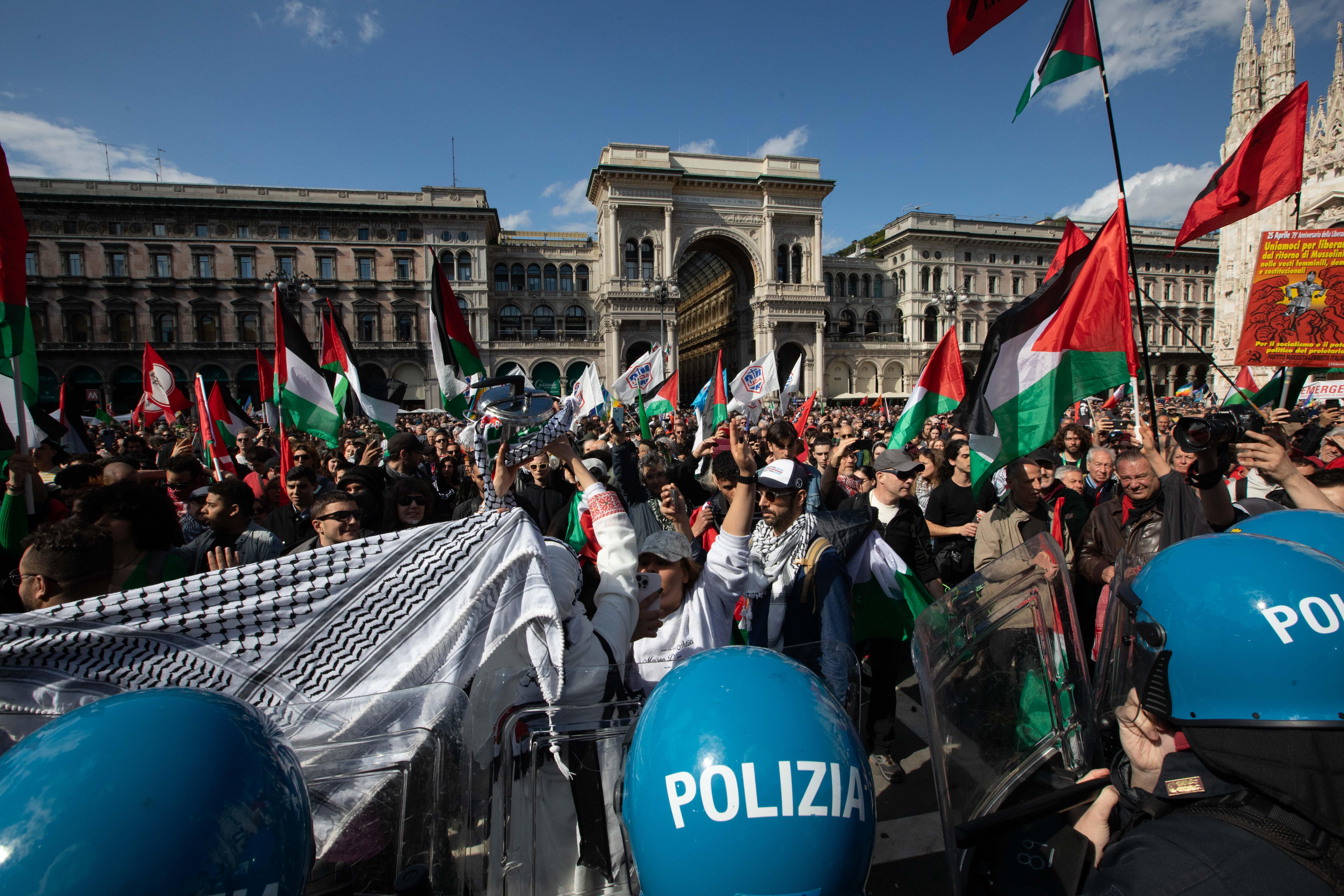 25 Aprile - un arresto per aggressione a Brigata ebraica a Milano: 9 in tutto le denunce