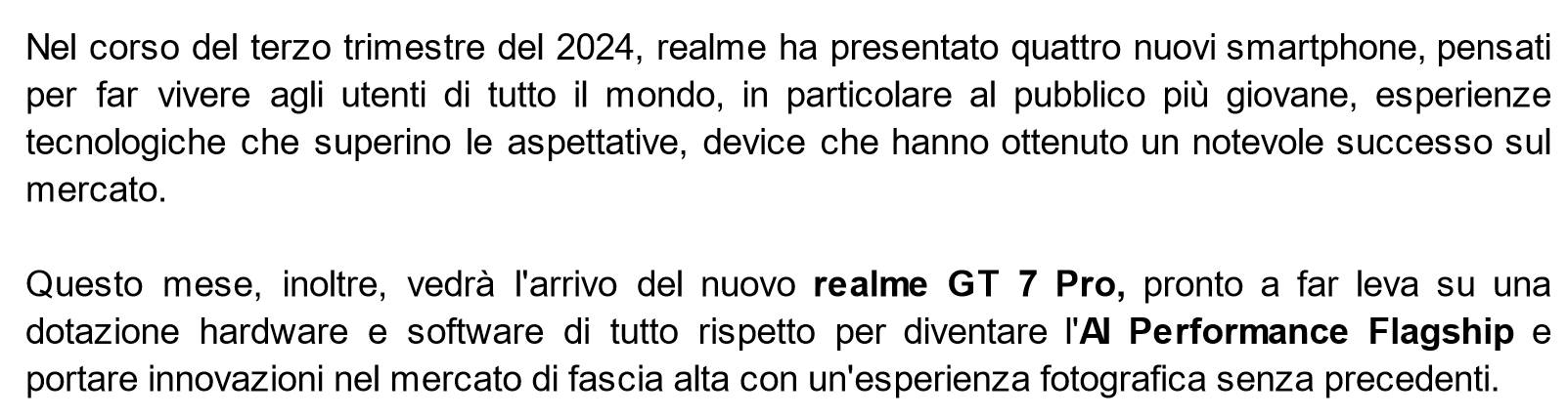 realme è tra i primi marchi di smartphone in Italia