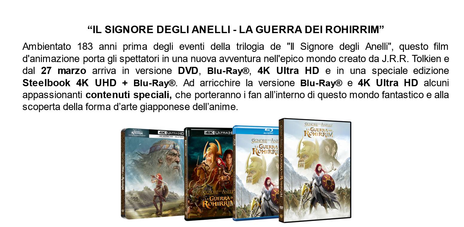 Warner Bros.Home Entertainment - uscite HOME VIDEO marzo 2025