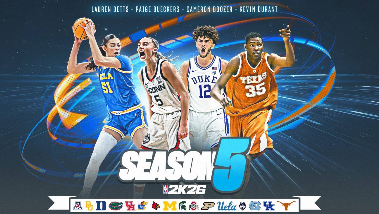 NBA 2K26 Season 5 porta il basket universitario tra nuove squadre e giocatori
