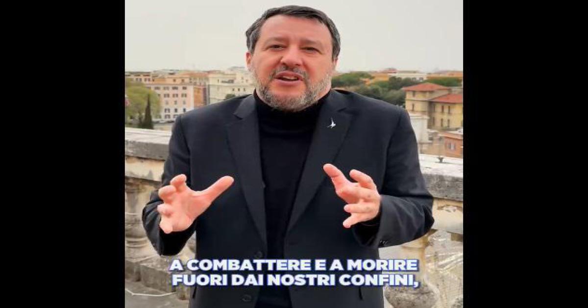 Salvini: Leader europei che parlano di guerra e mandare soldati sono un pericolo