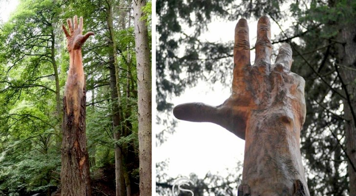 LA MANO DEL GIGANTE : Giant Hand of Vyrnwy in Galles | Curiosità