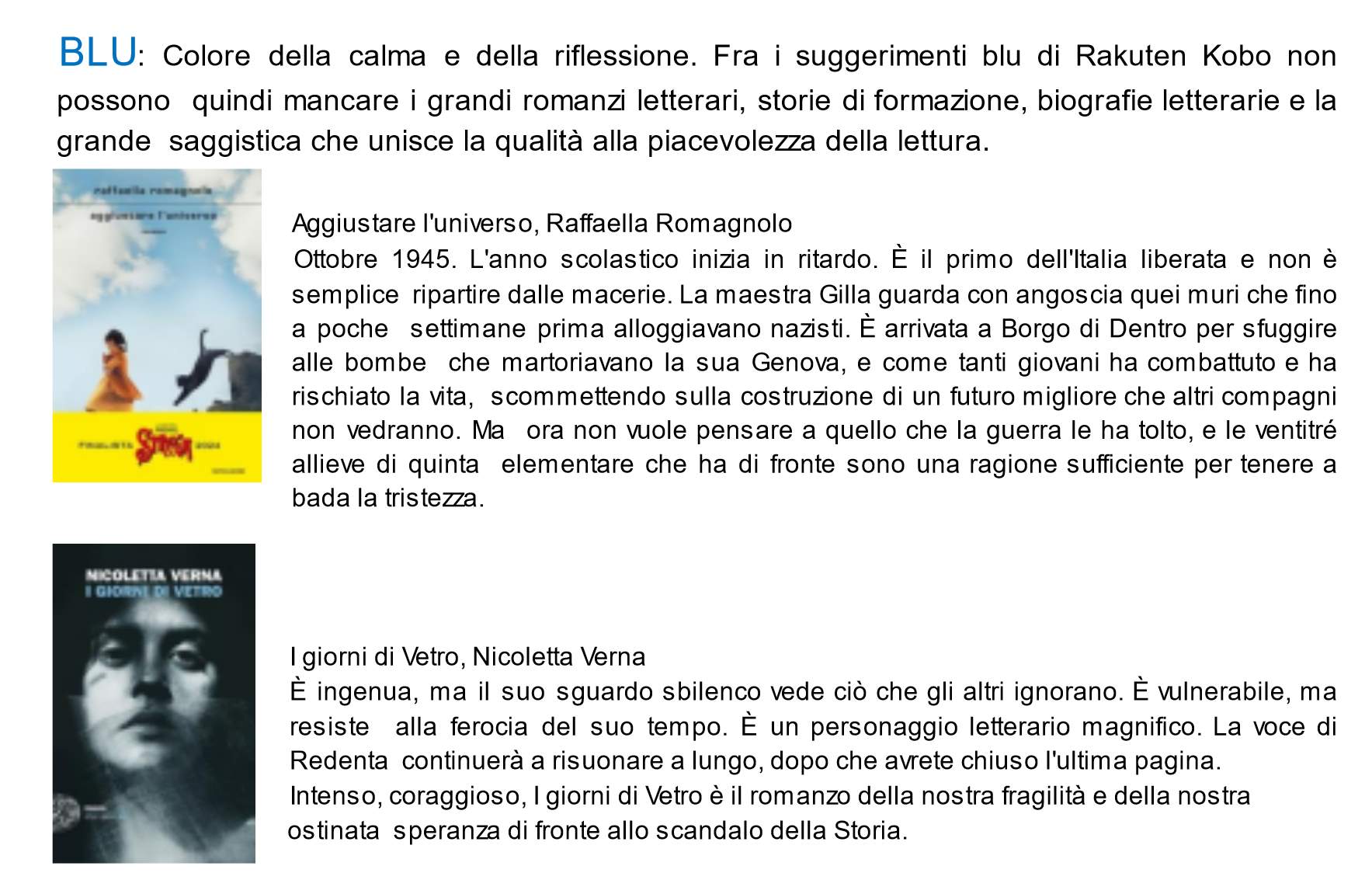 lettura estive Lettura estive: i titoli a colori dell