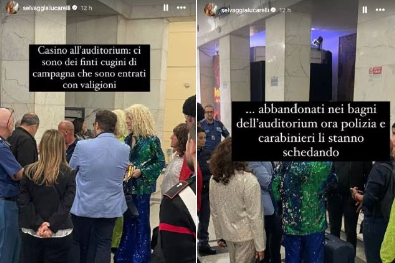 polizia interviene Polizia interviene negli studi di Ballando con le Stelle per sospetti travestiti da Cugini di Campagna