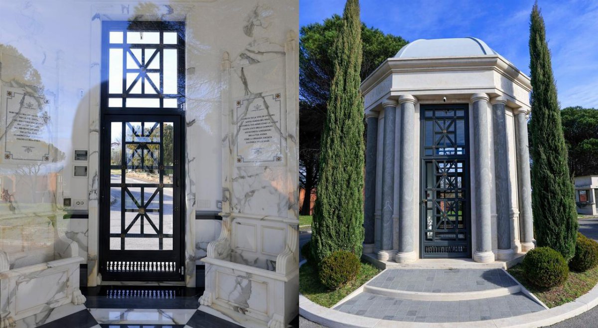 Valentino Garavani, la tomba al Flaminio accanto a Giancarlo Giammetti