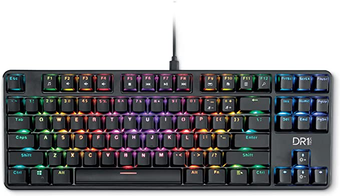 DR1TECH Raven Tastiera Meccanica TKL da Gaming RGB per PC Sconto e Offerta