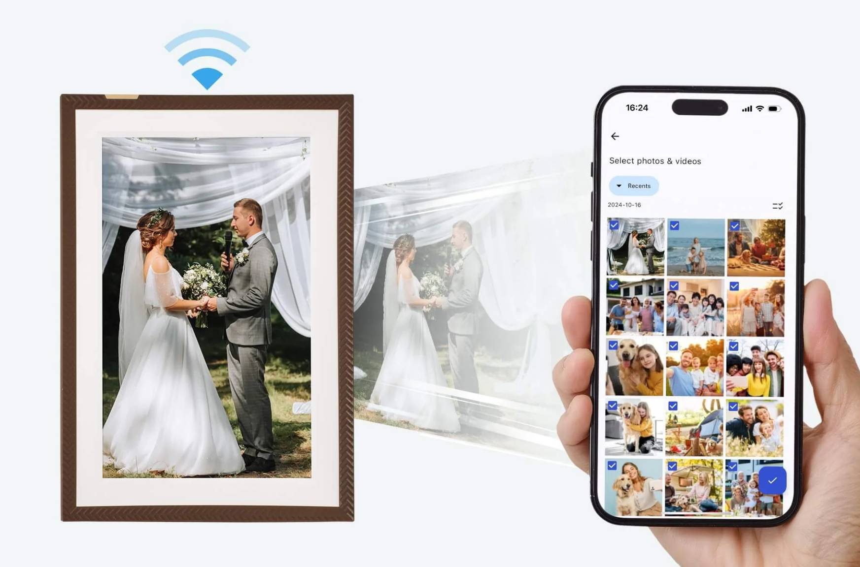 festa della Festa della Mamma - regala la Cornice Digitale Arzopa D10