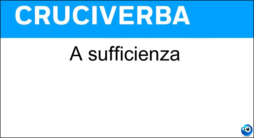 sufficienza