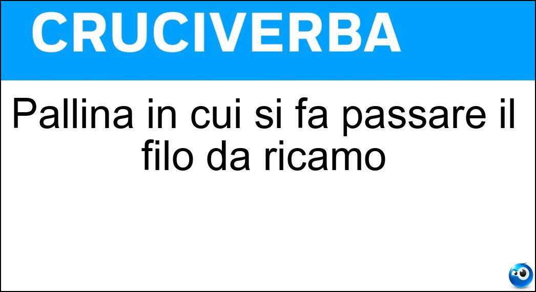 Definizione Cruciverba: Farla vuole dire andare avanti e indietro