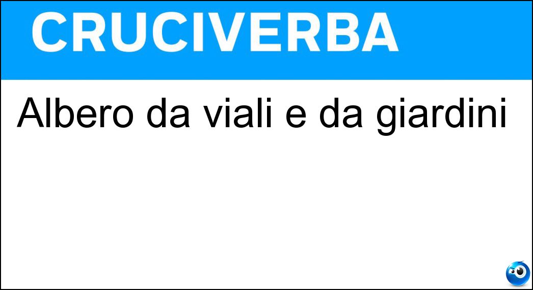Soluzione Albero da viali e da giardini - Acero