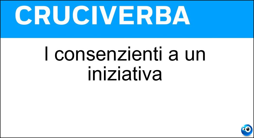 consenzienti iniziativa