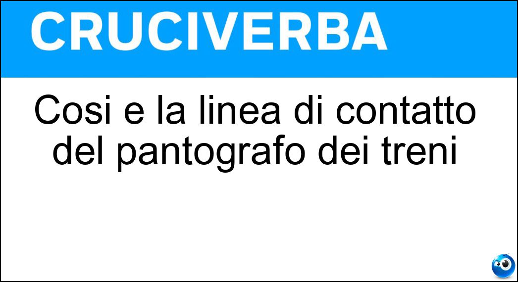 Così è la linea di contatto del pantografo dei treni Soluzione Così è la linea di contatto del pantografo dei treni - Aerea