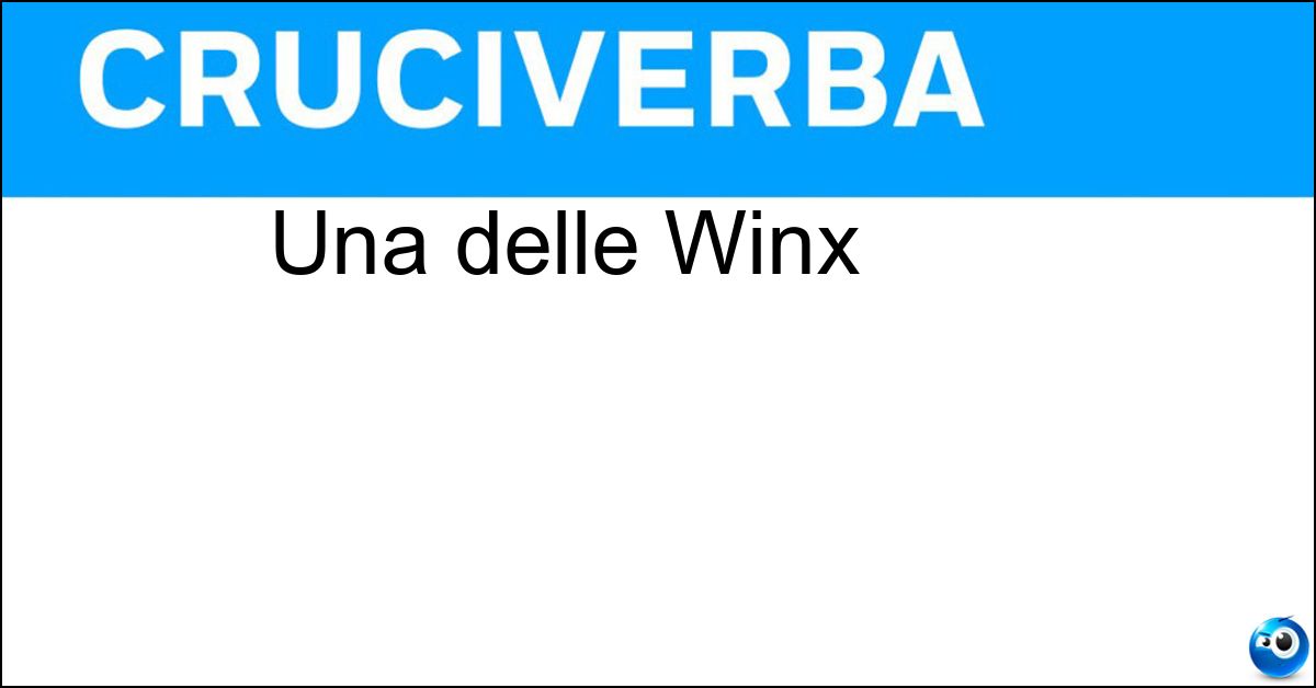 Una delle Winx Soluzione Una delle Winx - Aisha