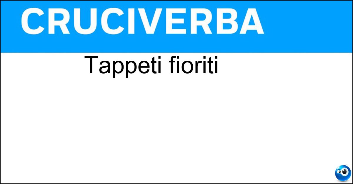 Tappeti fioriti Soluzione Tappeti fioriti - Aiuole