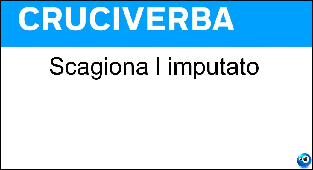 Scagiona l imputato Soluzione Cruciverba: Scagiona l imputato - Risposta Alibi
