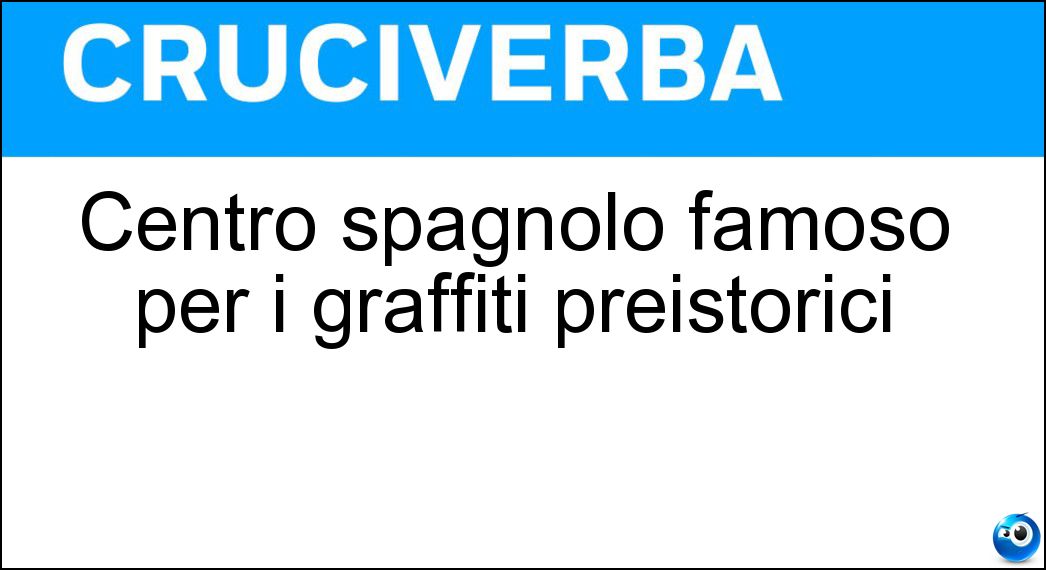 Centro spagnolo famoso per i graffiti preistorici