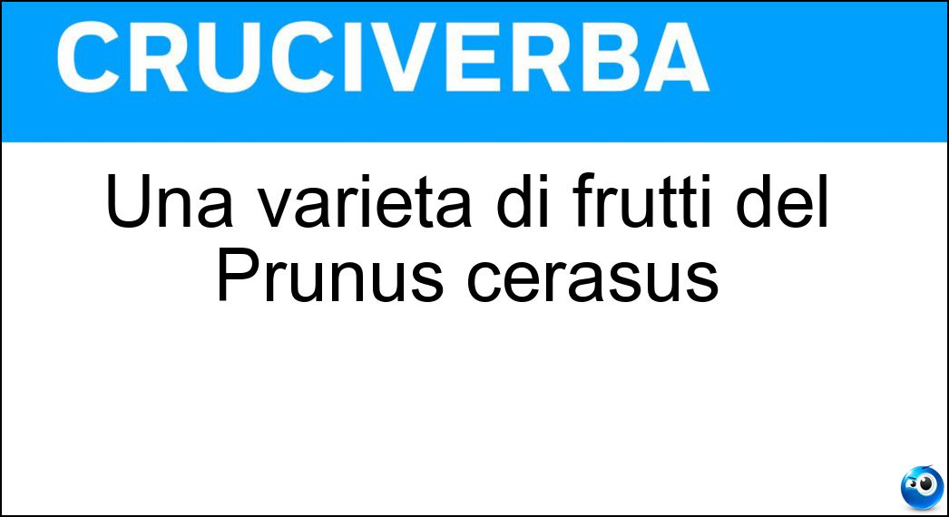 varietà frutti