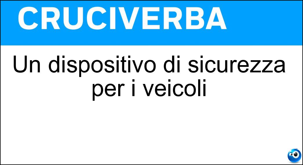 Un dispositivo di sicurezza per i veicoli Soluzione Un dispositivo di sicurezza per i veicoli - Antifurto
