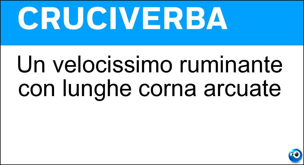 velocissimo ruminante