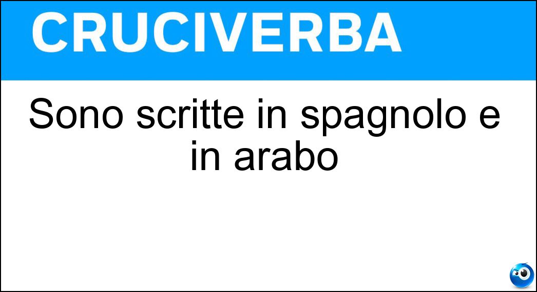 sono scritte