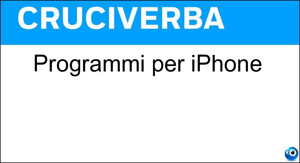 programmi iphone