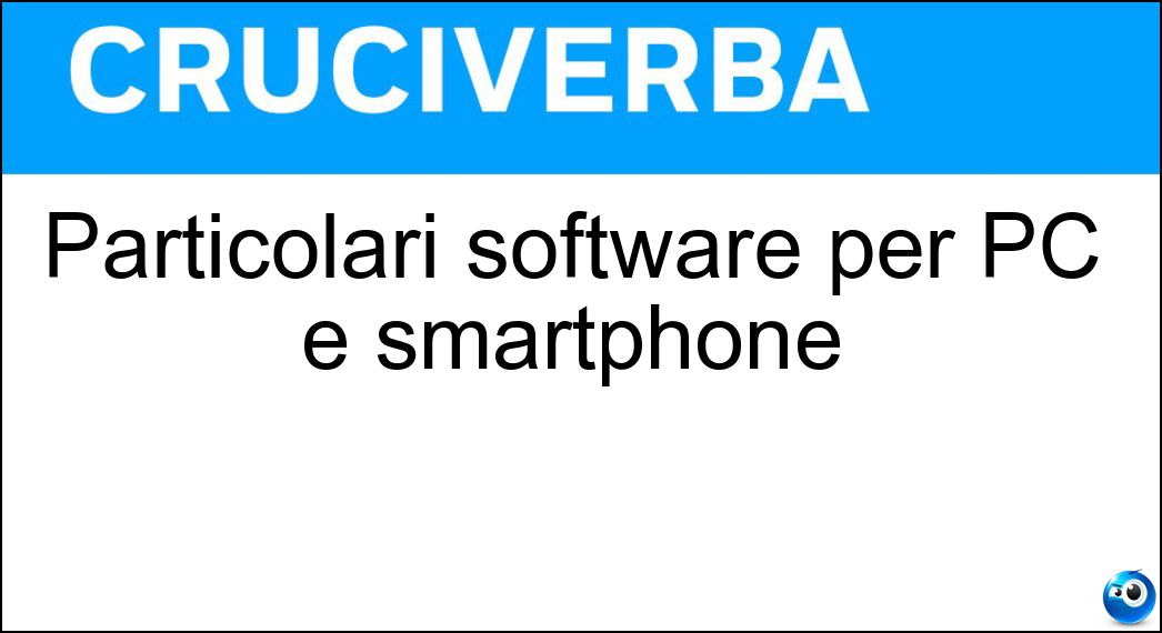 particolari software